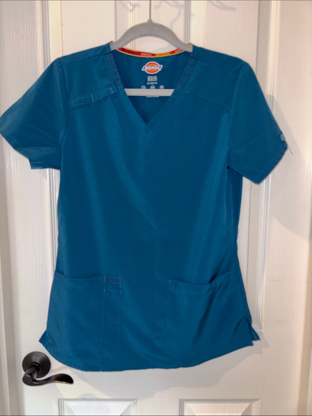 Dickies Teal V-Neck Women’s Scrub Top